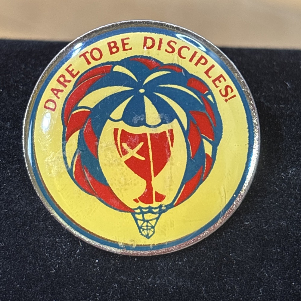 Vintage Christian Military Fellowship Dare to Be Disciples Enamel Pin CMF